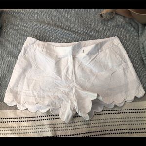 Jcrew Scallop Hem Shorts